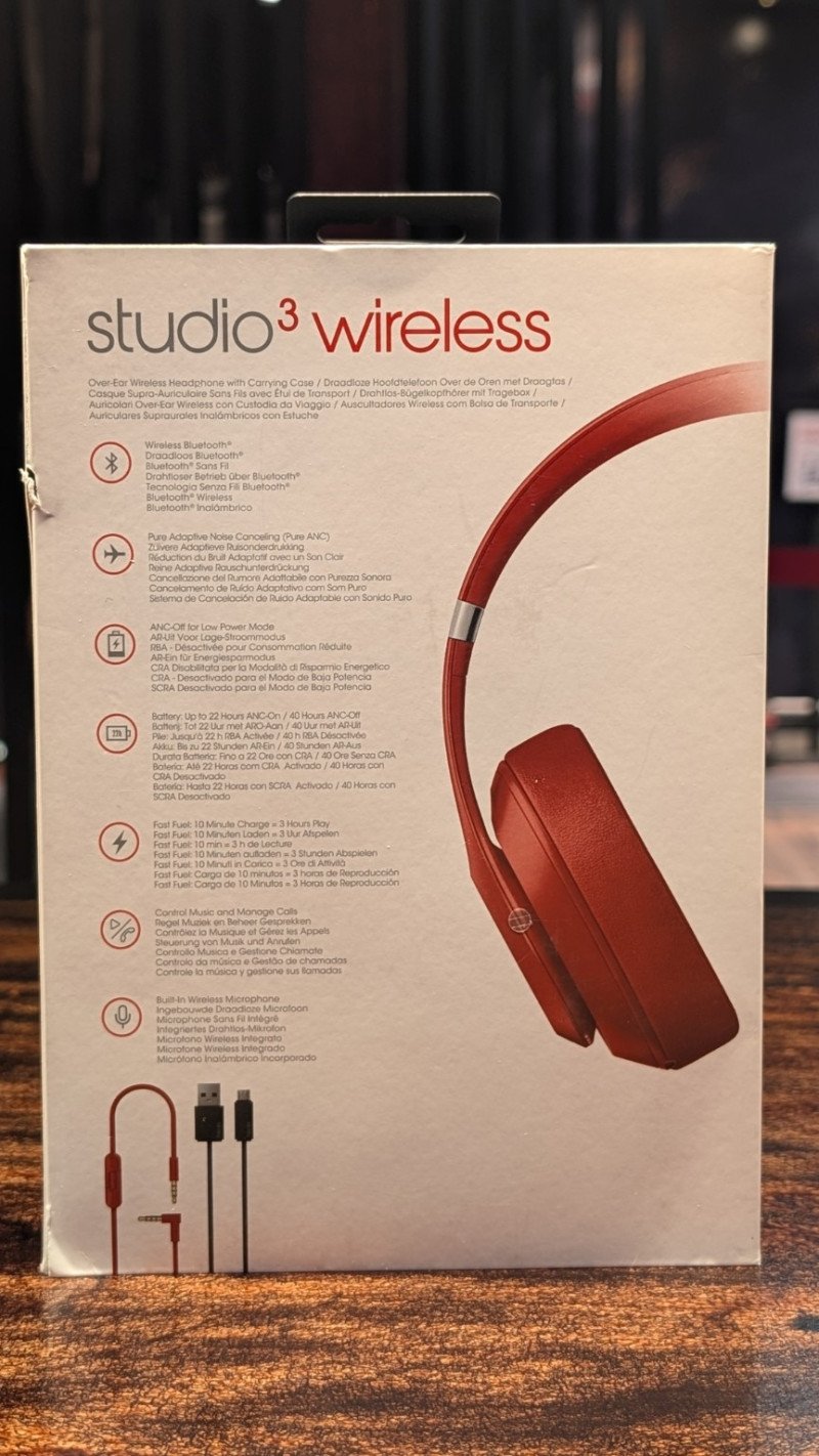Kõrvaklapid Beats Studio Pro 3, karbis koos laadijaga