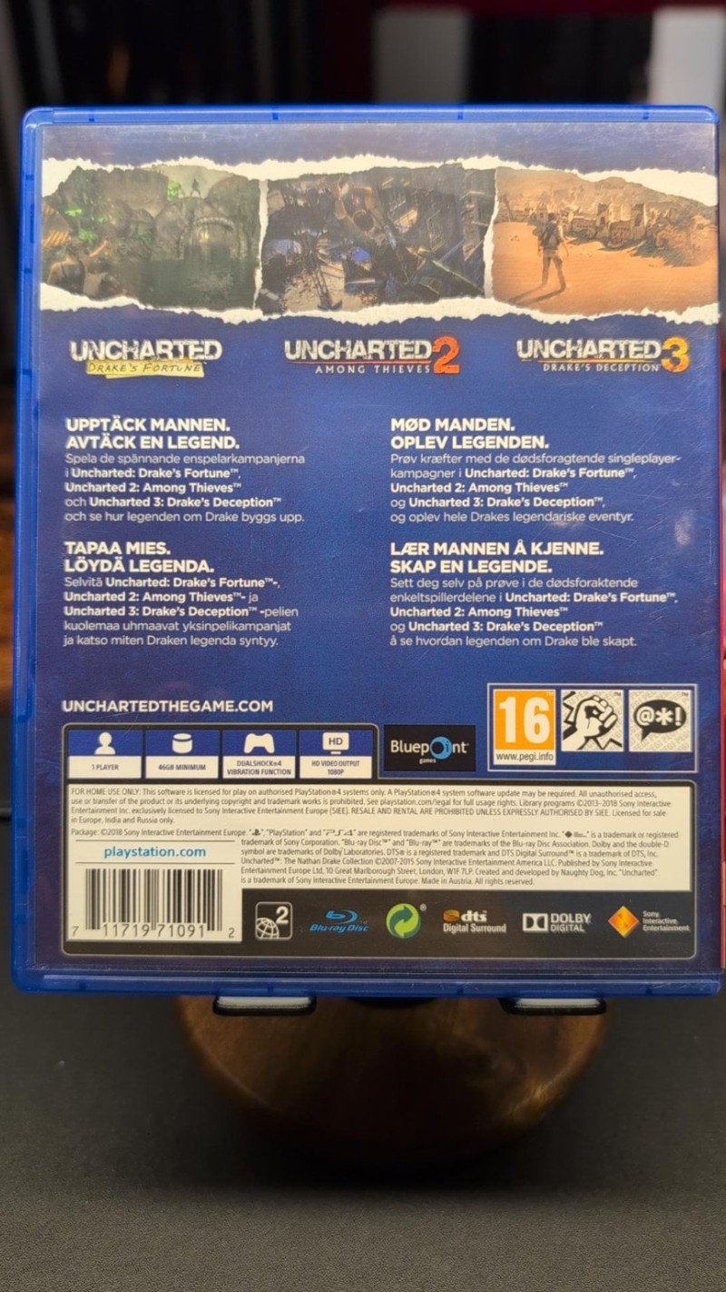 PS4 mäng Uncharted