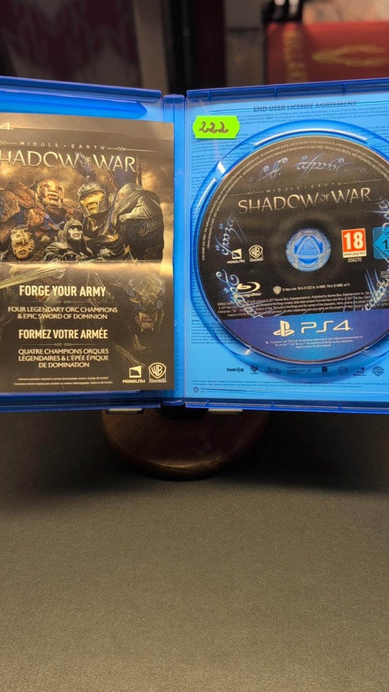 PS 4 mäng Shadow of war
