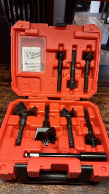 Milwaukee 7 osaline puuriv komplekt puidutööks