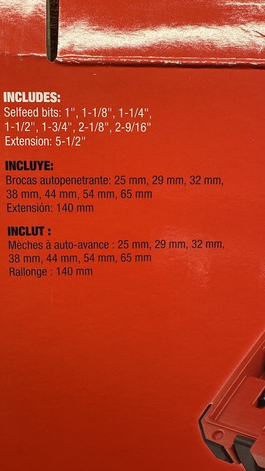 Milwaukee 7 osaline puuriv komplekt puidutööks